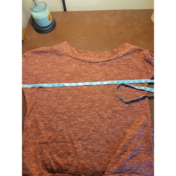 Altar'd State Pink Space Dye Boat Neck Pullover Sweater Women's Size Small Soft - Picture 4 of 9